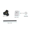 10 Set T Track Kit Woodworking Slider Bolt Knob Accessories