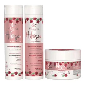 Kit Floractive Shampo Acondicionador Mask Cabello Rizado