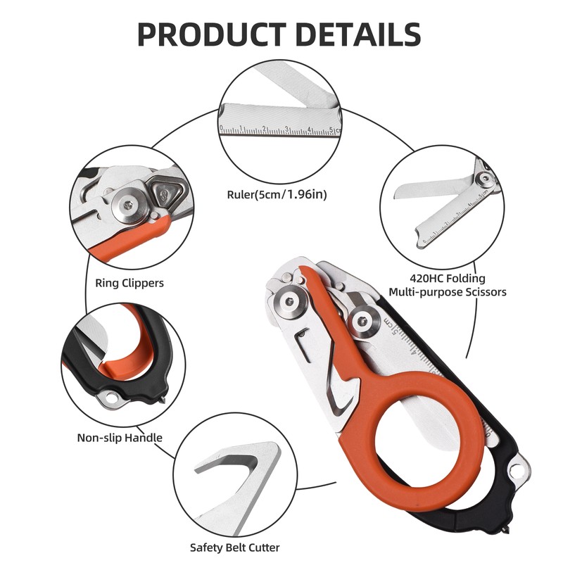 Trauma Shear Multi functional Pliers Tool Outdoor Camping Tools Emergency