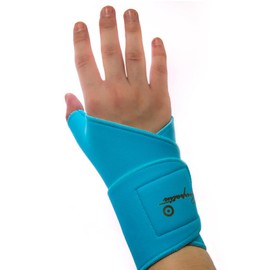 Coverpatin/Wrist Brace with Thumb Support, Roller Skate Accessories, Ice Skating, Figure Skating, High Resistance Neoprene (Turquoise, Small)