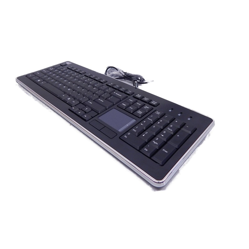 ADESSO AKB-440UB SlimTouch Desktop Keyboard with Integrated Touchpad and Multimedia