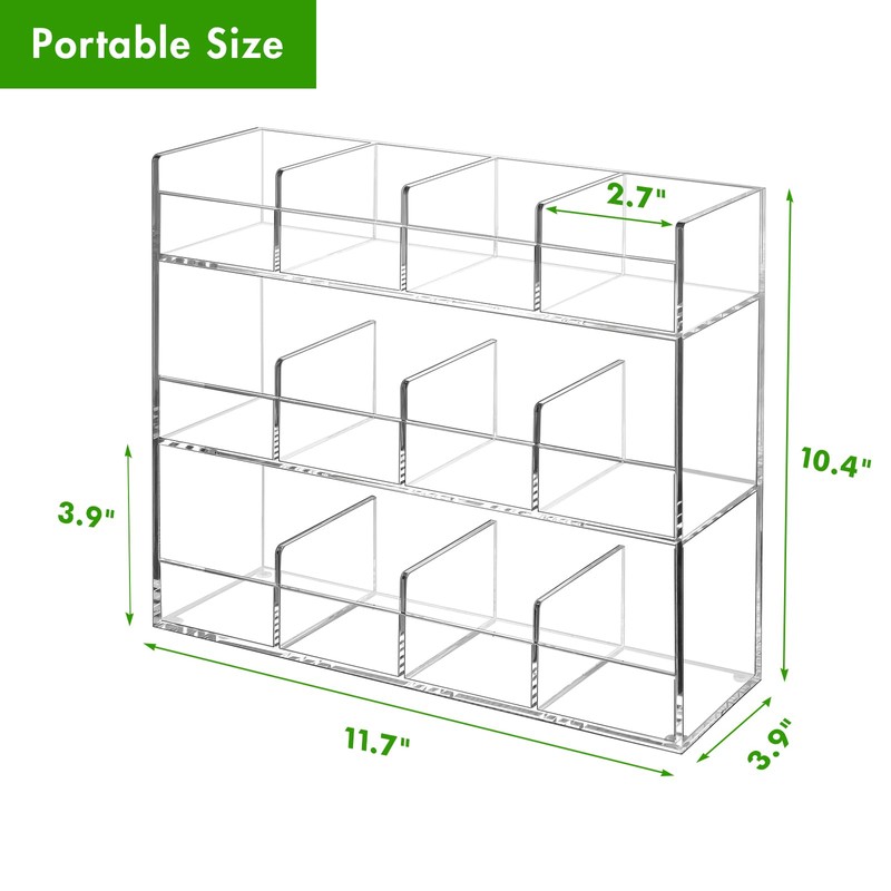 BEYGORM Acrylic Tea Bag Organizer for 216 Tea Packets, No