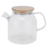 Transparent Glass Tea Pot 600ml Large Capacity Heat Resistant Water