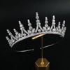 Tiaras de boda con circonita cúbica para novia, pequeñas y