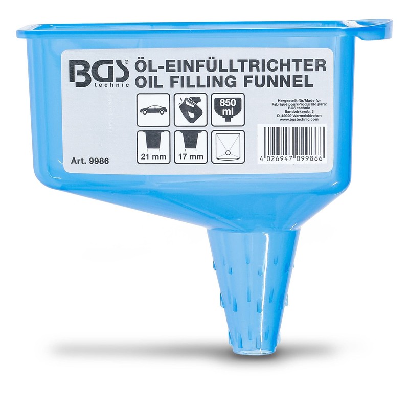 BGS 9986 | Oil Funnel | 850 ml Reservoir