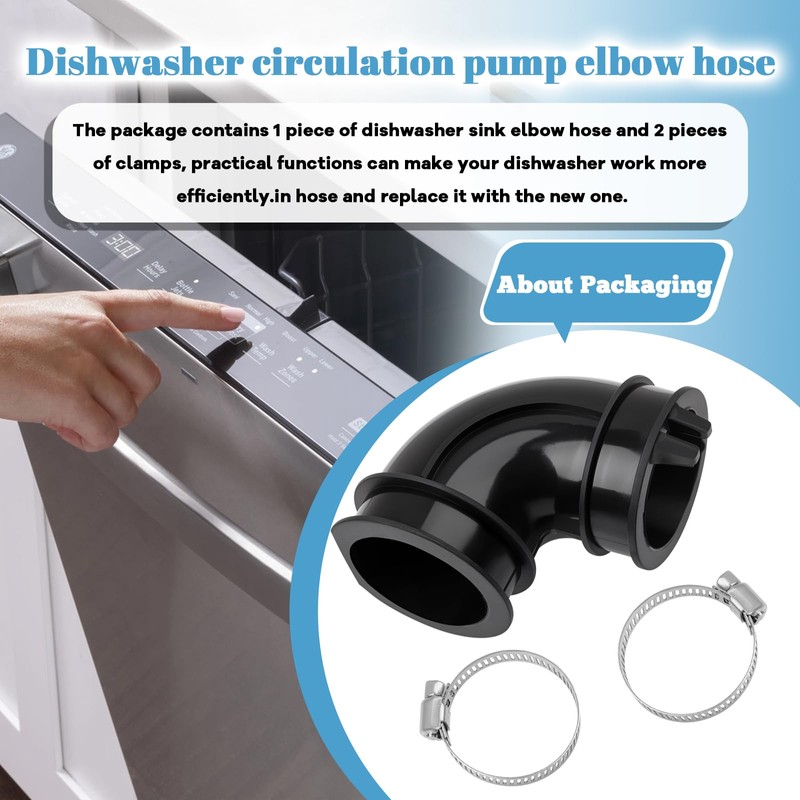 WD24X33918 Dishwasher Elbow Hose for GE Dishwasher Drain Pump