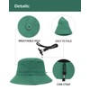 Zylioo Large Bucket Sun Hat with Detachable Chin Strap,Water Resistant