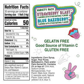 Fruit Roll-Ups Fruit Flavored Snacks, Variety Pack, 30 Ct, 15 oz