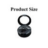 2Pcs Black Empty Eyeshadow Boxes Round Refillable Storage Case Container