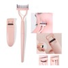 Eyelash Comb with Stainless Comb Eyelashes Eyebrow Brush Separator Cosmetic
