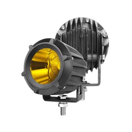 Muto-Beam Amber LED Pods Light Motorcycle LED Fog Round Spot Combo Beam Light 2 PCS 50 W LED Driving Light Waterproof Work Light for SUV Truck Boat Tractor，2 Year Warranty