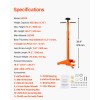 3/4 Ton Capacity Underhoist Support Stand with Spin Handle 75.4
