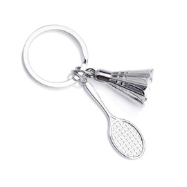 Sportigo ® Badminton Keychain/Key Ring/Gift/Present with racket and ball