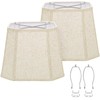 Rectangle Lamp Shades Set of 2, 10.5" x 10"x 13"