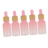 BIUDECO 15ml Gradated Frosted Dropper Essential Oil Bottle Sampling Size