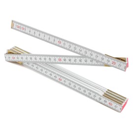 UIHRLM Foldable Ruler, 2M Wooden Folding Ruler Tool with Angle Scale, Large Legible Numbers & Clear Scales Folding Carpenters Rulers Meter Stick for Precision Measurement Design Drawing