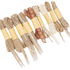 Cordón de Yute sostenible Cintas para Envolver Regalos Lazos Decorativos de Fibra Natural para Manualidades Decoración del hogar y Celebraciones Cordón de Yute Hecho a Mano para Manualidades