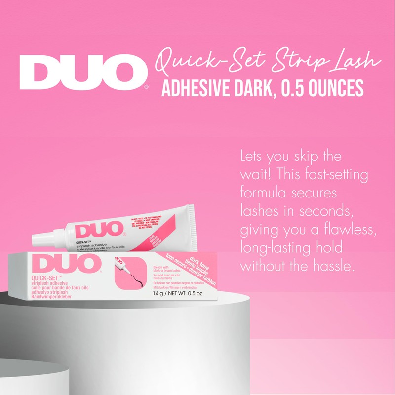 DUO Quick-Set Strong Hold Eyelash Lash Glue - Dark Tone,