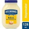 Hellmann's Real Mayonnaise Jar, Condiment For Sandwiches, Salads, Mayo