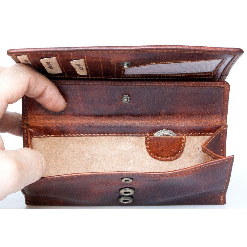 Bull Burry Spacious Brown RFID Leather Wallet Made From Strong