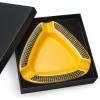 CIGARFEAST Cigar Ashtray Triangle- Large Rest Outdoor Cigars Ashtray for