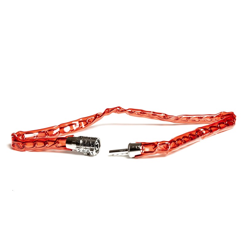 AWE Bicycle Combination Chain Lock Red