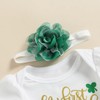 Newborn Baby Girl My 1st St. Patrick's Day Outfit Short
