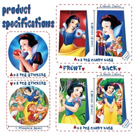 FORPOSTER 16 sets of happy birthday gift bags, party gift bags, Dim sum snack candy bags, party decoration theme, birthday candy paper bags, party supplies