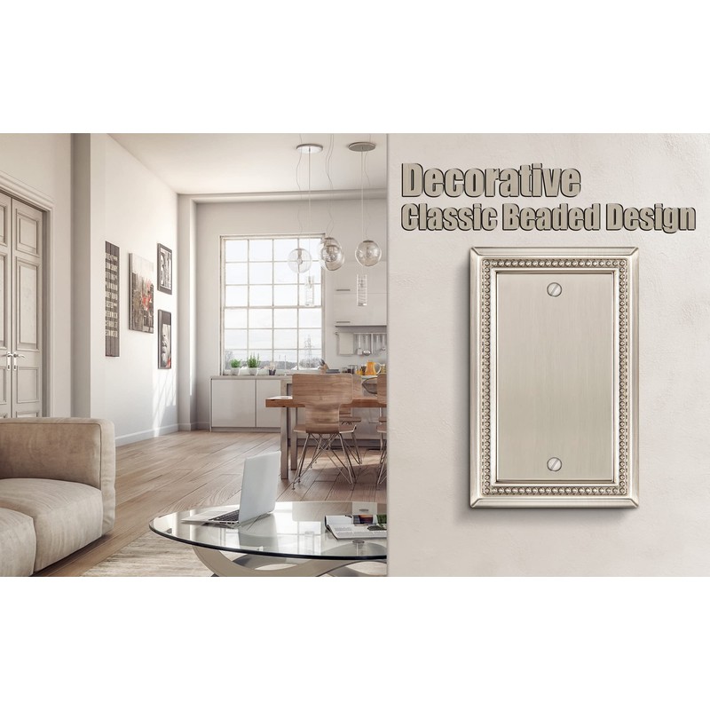Henne Bery Sunken Pearls Heavy Duty Decorative Wall Plate Switch