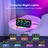 LATEC Digital Alarm Clock with 7 Modes RGB Night Light,