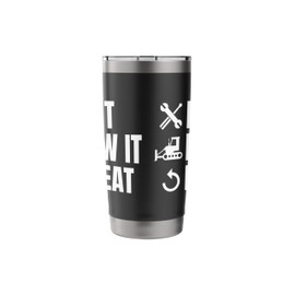 Fix It Plow It Repeat Snow Plow Stainless Steel Insulated Tumbler