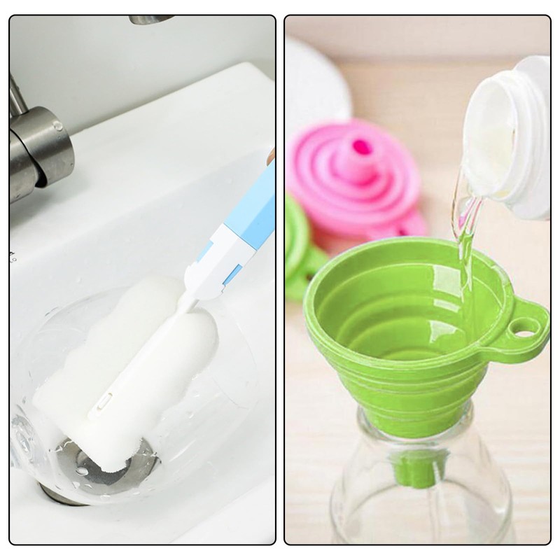 GAOHAN 8-Pack of Leak-Proof Plastic Squeeze Condiment Bottles - 250ml