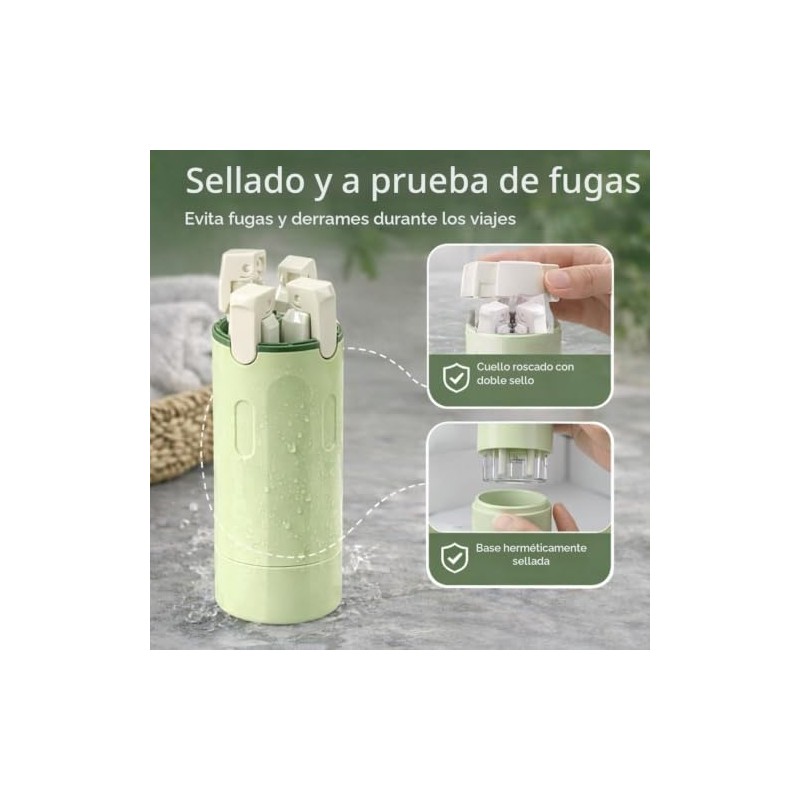 Juego De 16 Botellas De Viaje De Silicona, Contenedor De