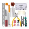 26Pcs Guitar Repairing Tool Kit Measurement Maintenance String Organizer Wrench