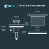 EZ-FLO Lift-n-Turn Bath Drain Assembly Kit, 1-1/2 in. x 11.5