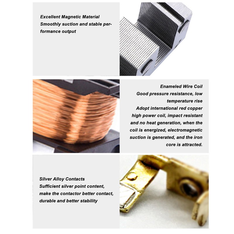 Industrial AC Contactor 32A Strong Conductivity Permanent Magnet Anti Shake