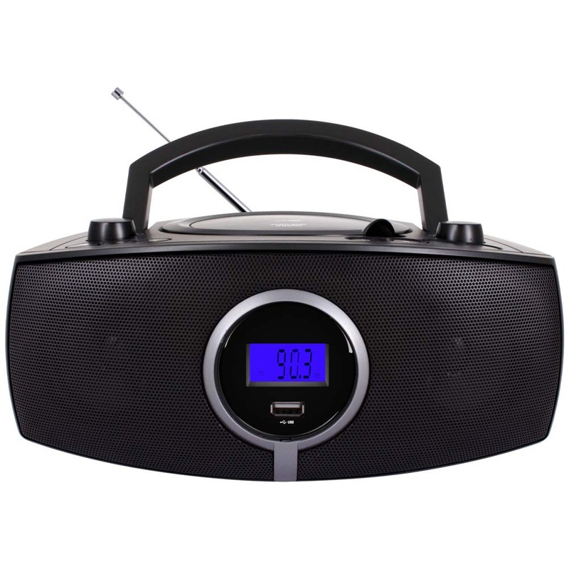 HANNLOMAX HX-316CD CD/MP3 Boombox, AM/FM Radio, Digital Radio Frequency Display,