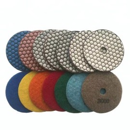 Roxx Tools 4" Dry Diamond Polishing Pads for Granite Marble Concrete Floor Honeycomb Shaped