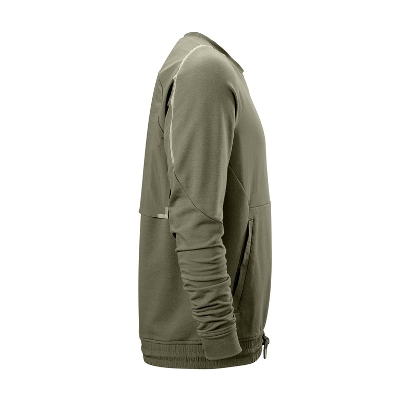 EvoShield Men's Hybrid Woven Pullover, Olive, X-Large