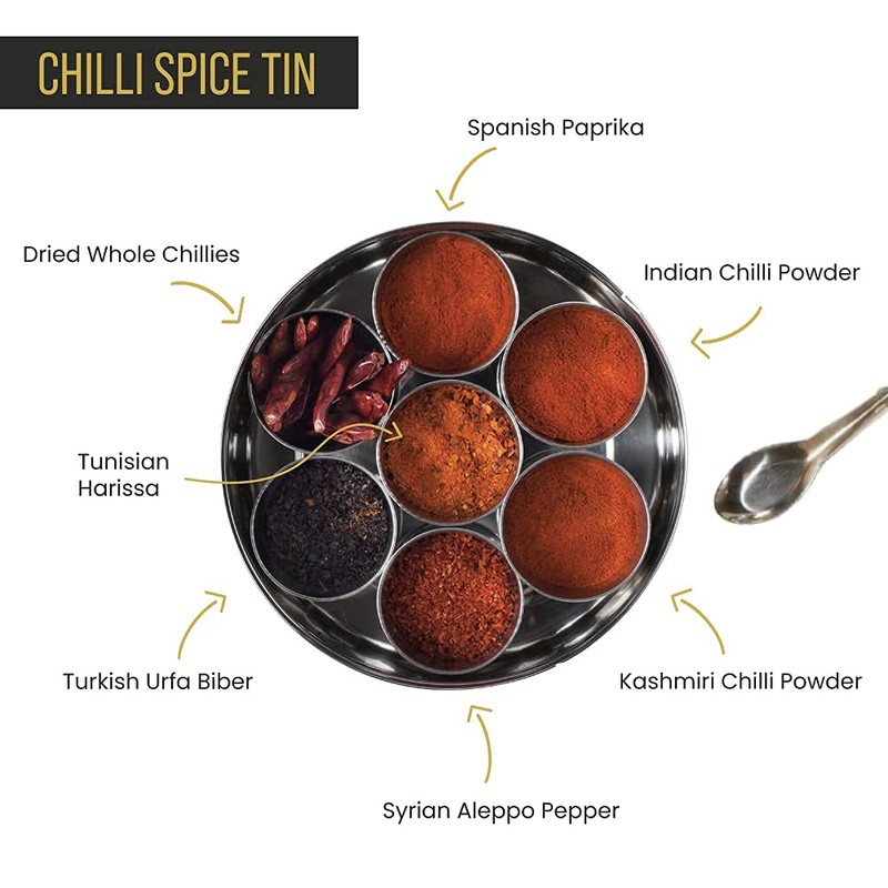 Spice Kitchen International Chilli Collection includes 7 premium, selected chillies
