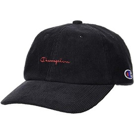 Champion 381-4020 Corduroy Cap, 22.4 - 23.2 inches (57 - 59 cm), Adjustable Size, black (black 19-3911tcx), Free Size