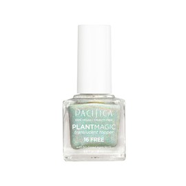 Pacifica Natural Nail Polish – Plant Magic Glitter Rainbow Base - Plant Based, Non-Toxic & Clinically Tested - Long Lasting, Glossy, Chip-Resistant, Clean Beauty, Dermatologist Approved, Rainbow Gloss