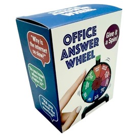 Diabolical DP1365 Office Answer Wheel - Secret Santa Gifts for Work Colleagues, Funny Boss Gifts, Work Colleague, Office Desk Accessories, Cool Office Gadgets