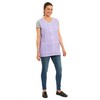 Ladies Gingham Buttons Through Design Piping Tabard Apron Overalls Front