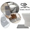 HUIKKJP Nordic Style U-Shaped Toilet Mat, Gray, Approx. 19.7 x