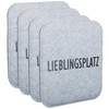 Brandsseller Reversible Felt Seat Cushion Value Pack of 4 Double