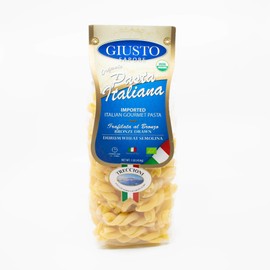 Giusto Sapore Italian Pasta 454g - Premium Organic Bronze Drawn Durum Wheat Semolina Gourmet Pasta Brand - Imported from Italy and Family Owned (Treccioni)