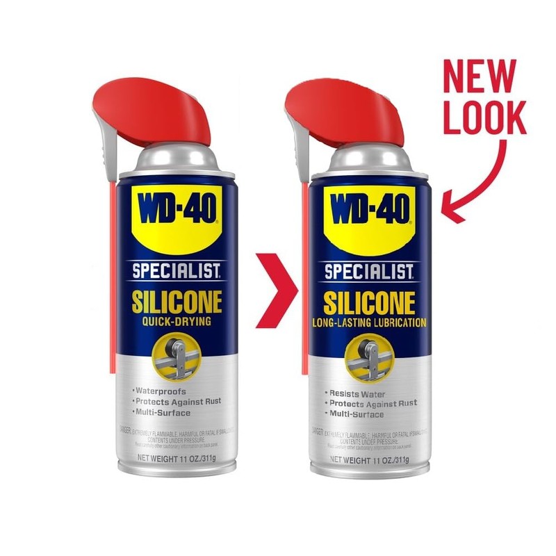 WD-40 Specialist Silicone Lubricant with SMART STRAW SPRAYS 2 WAYS,