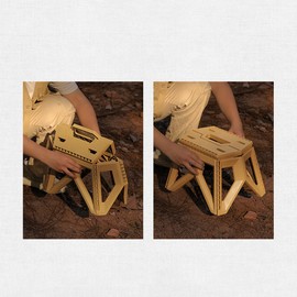 Folding Step Stool for Kids and Adults Non-slip Stool Chair for Camping Fishing Home Kitchen