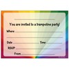 12 x Trampoline Party Birthday Invitations with Blue Envelopes
